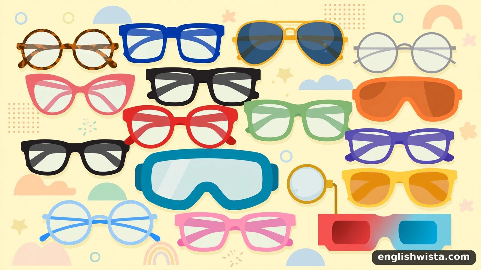 Illustration of many Glasses Explaineds