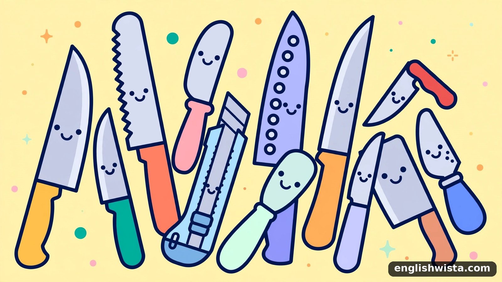 Illustration of many Knifes