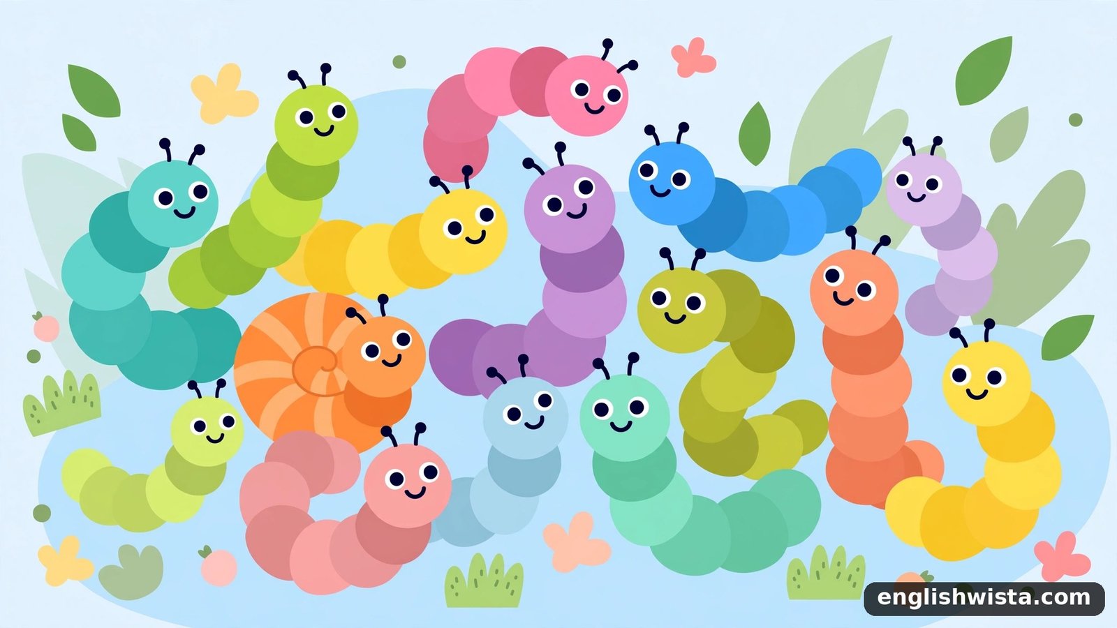 Illustration of many Larvas