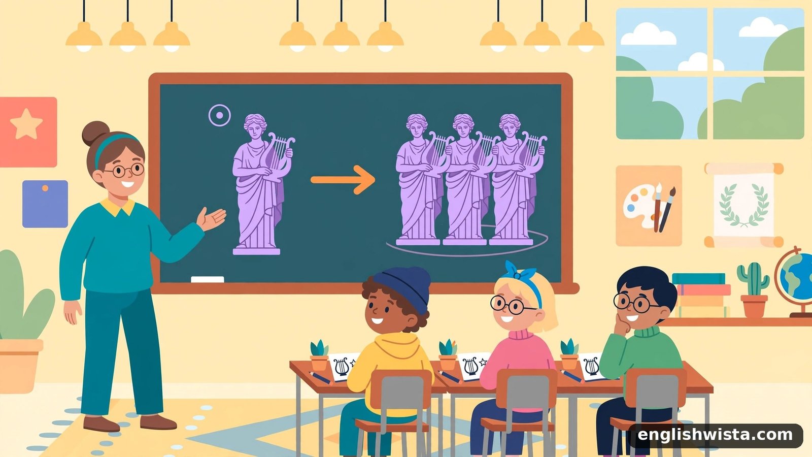 Classroom learning the plural of Muse