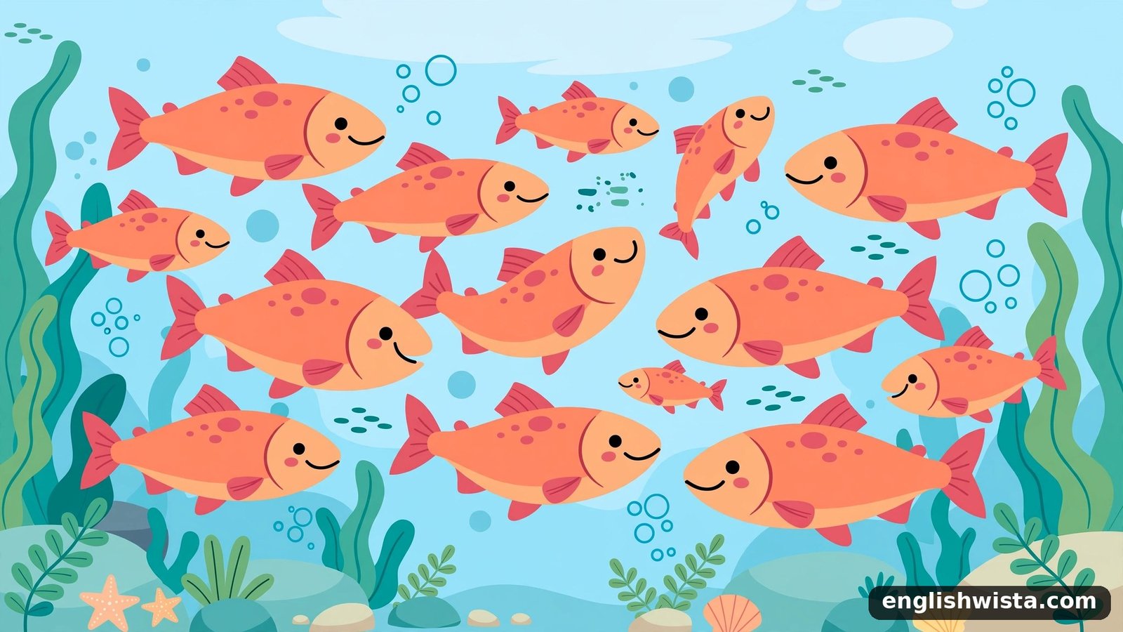 Illustration of many Salmon Explained Simplys