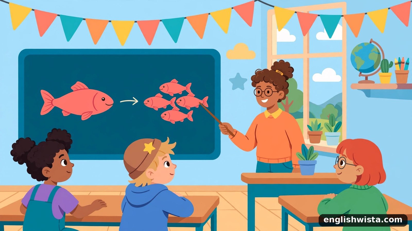 Classroom learning the plural of Salmon Explained Simply