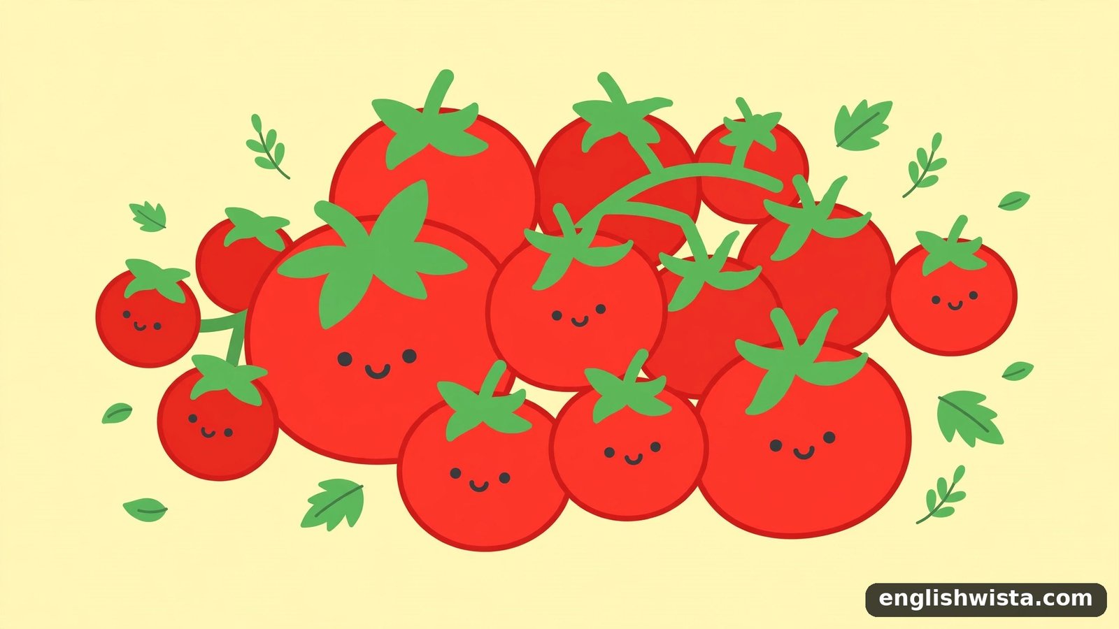Illustration of many Tomatos
