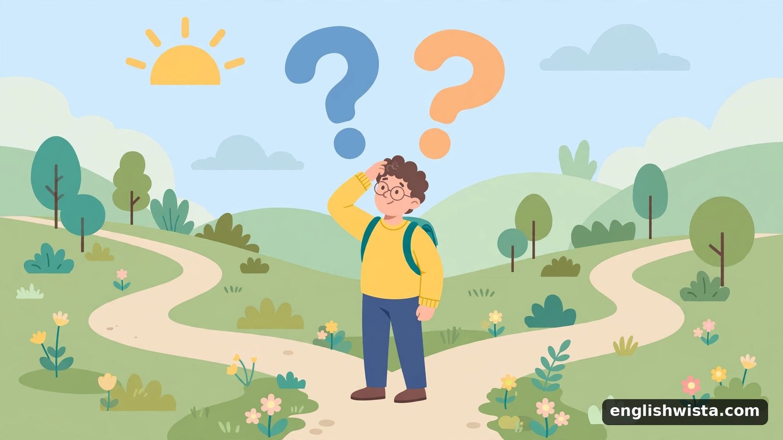 Person thinking about choices for whether