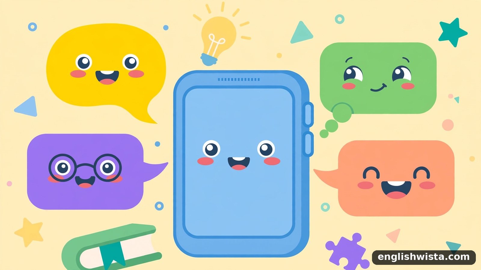 Phone chat illustration