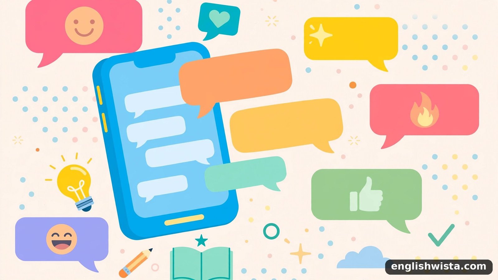 Texting slang illustration