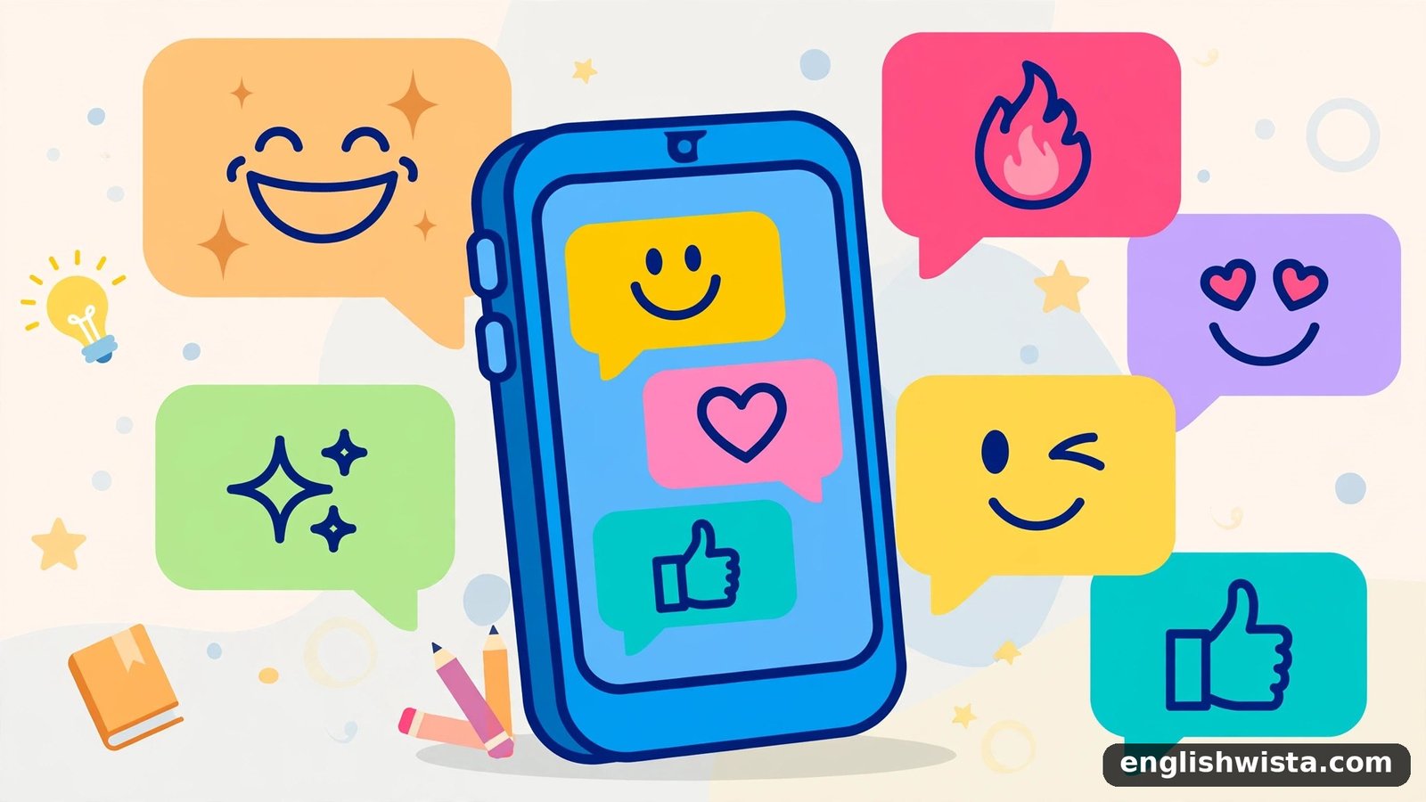 Texting slang illustration