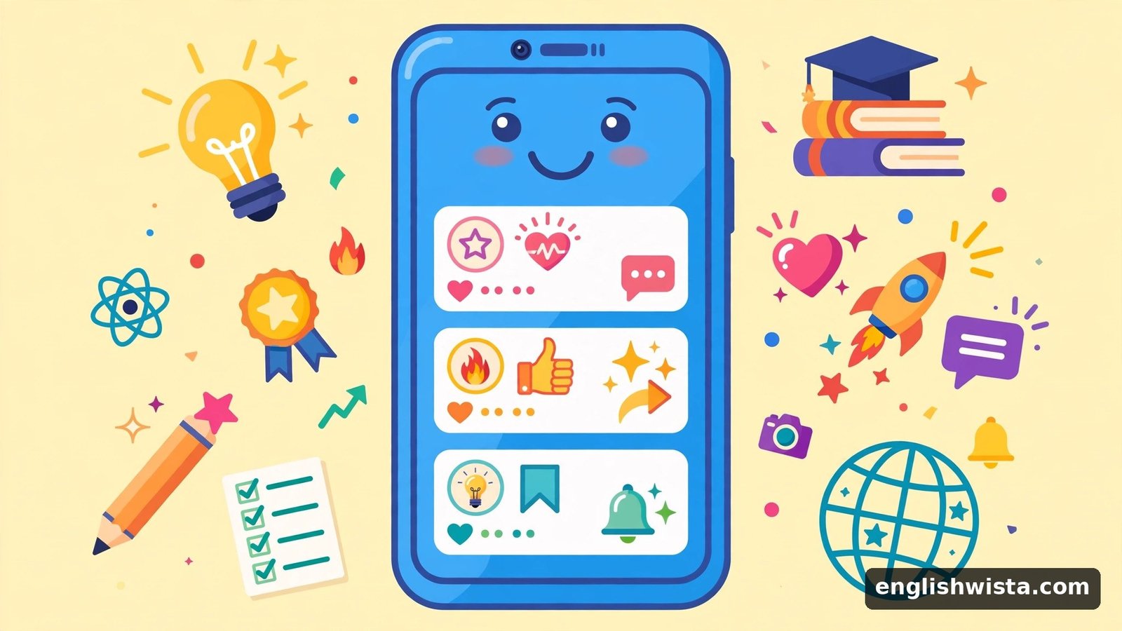 Smartphone with fun posts for YOLO meaning