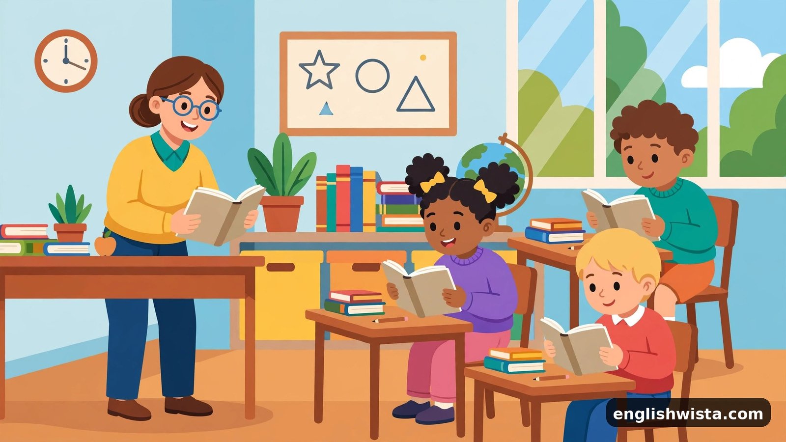 Classroom scene learning your vs you're