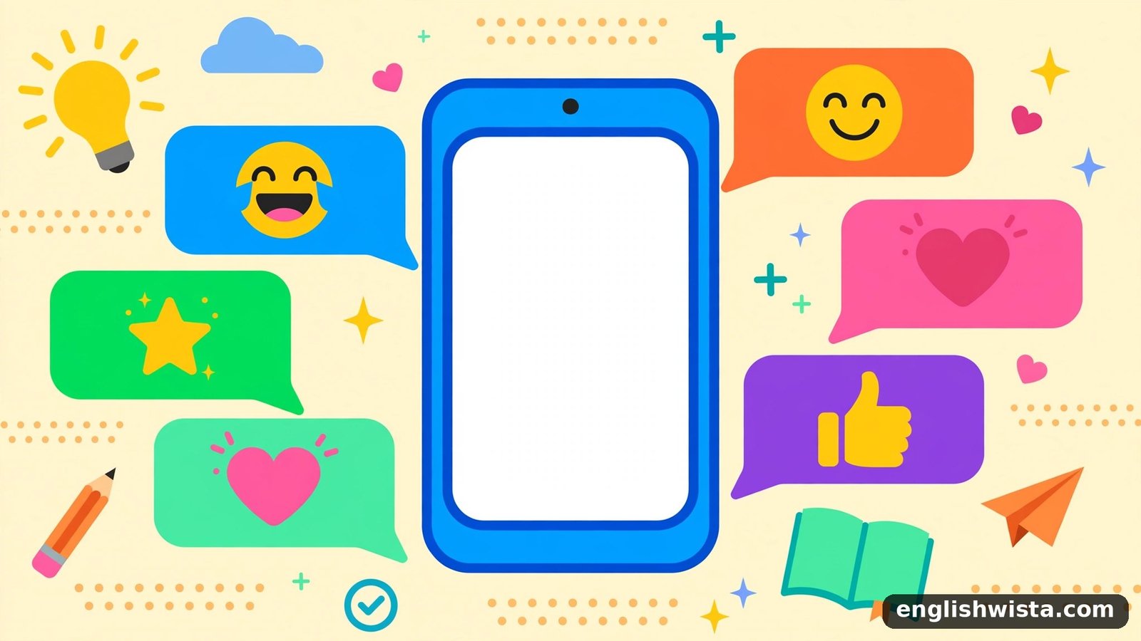 Texting slang illustration